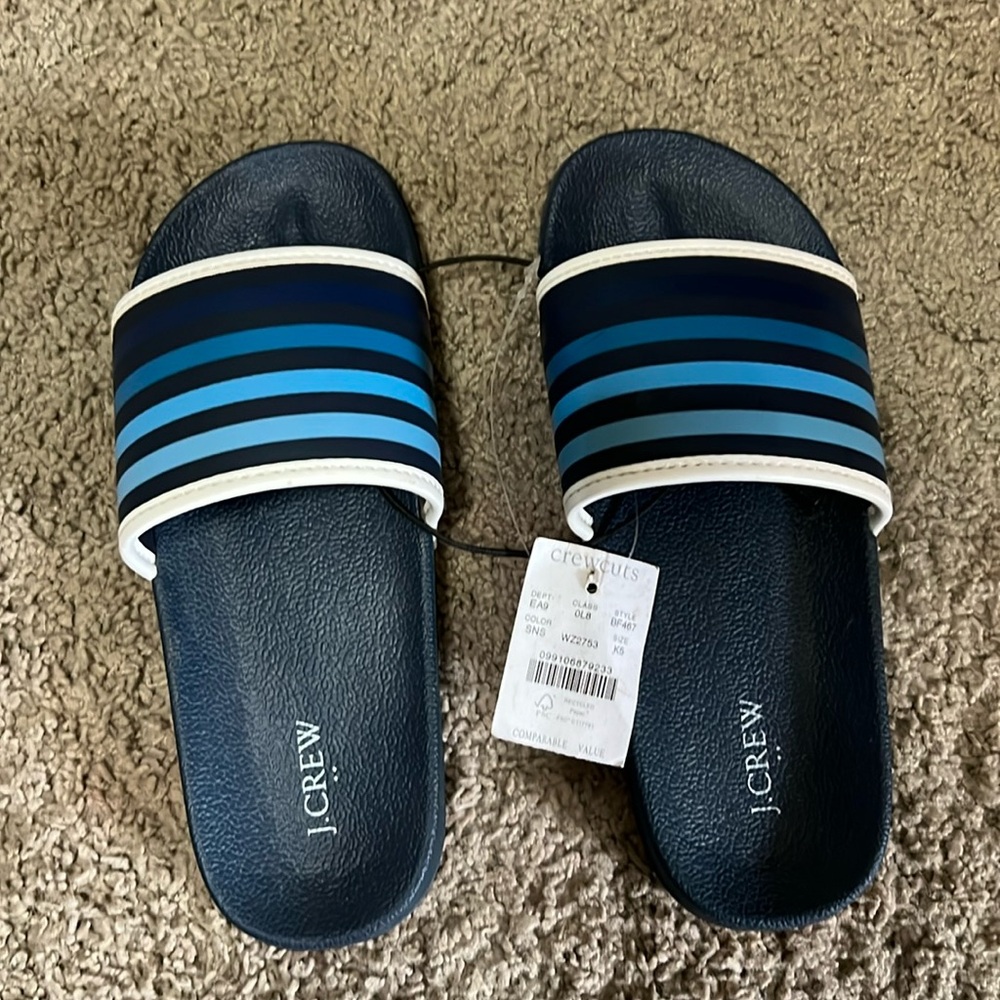 Boys J Crew slides